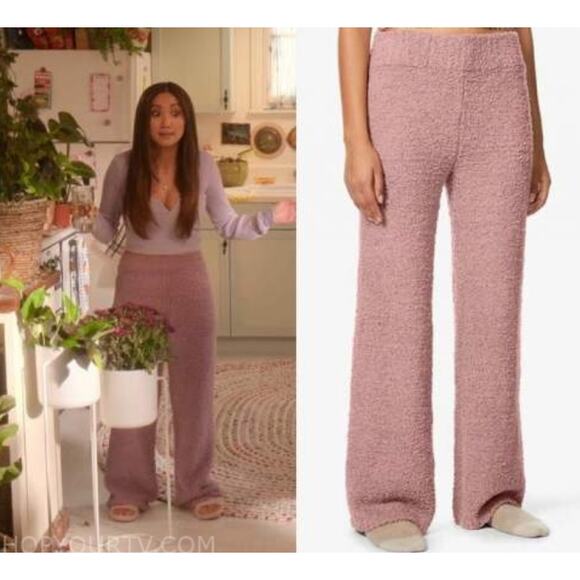 SKIMS Cozy Straight-leg Mid-rise Boucle Knitted Trousers L XL - Picture 1 of 5